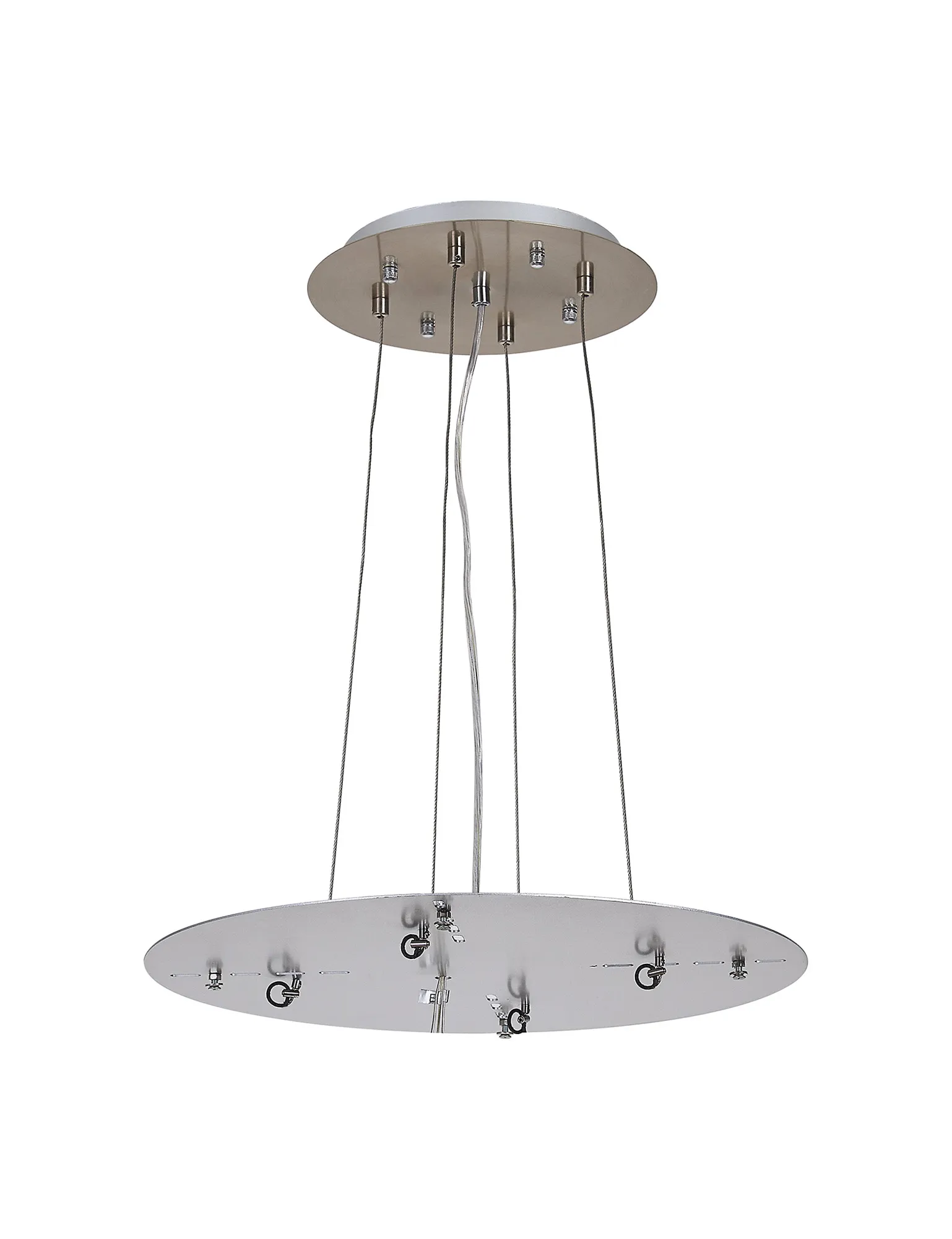 Lowan Satin Nickel Ancillary Products Deco Suspension Plates